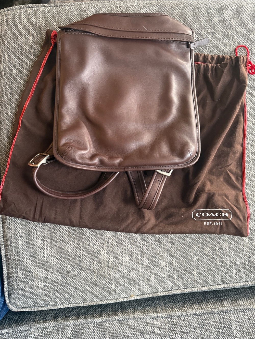 Coach Small Backpack in Mahogany